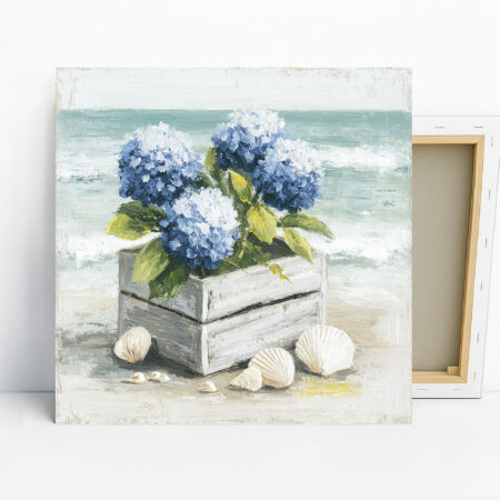 Hydrangeas By The Sea Art