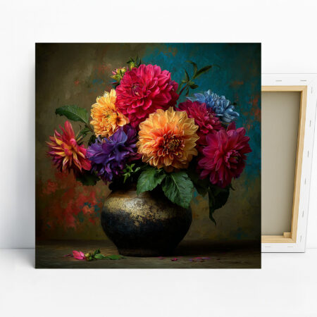Dahlia Bouquet Art