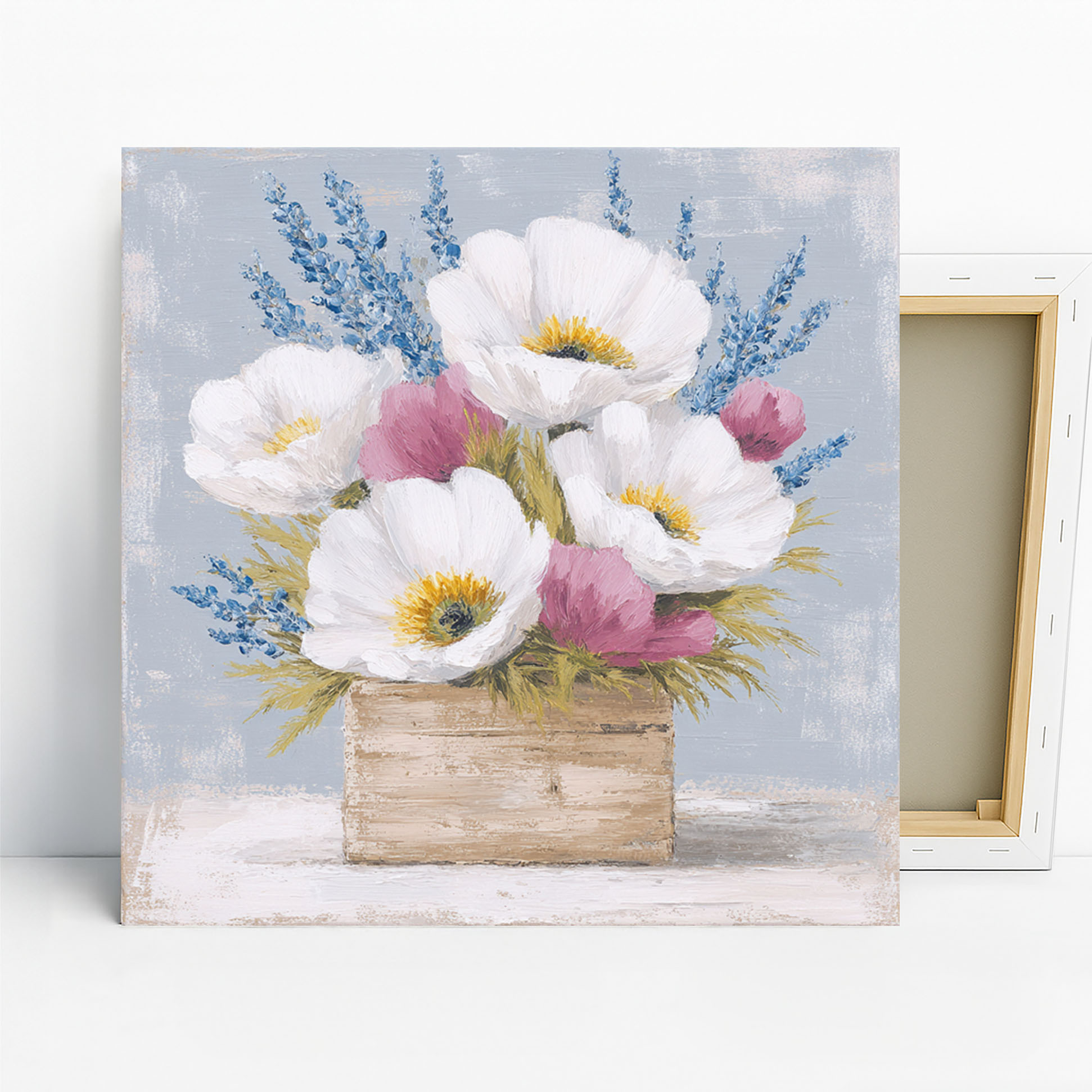 Poppy Lavender Arrangement Art