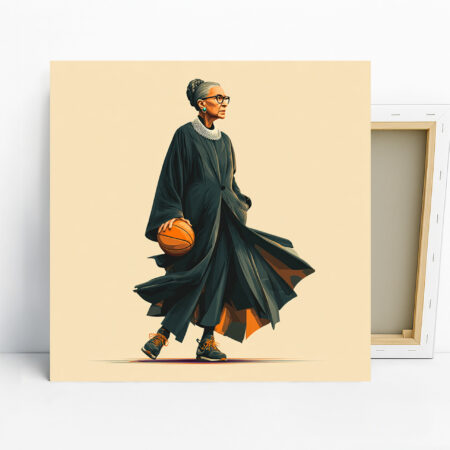 Ruth Bader Ginsburg Basketball Art