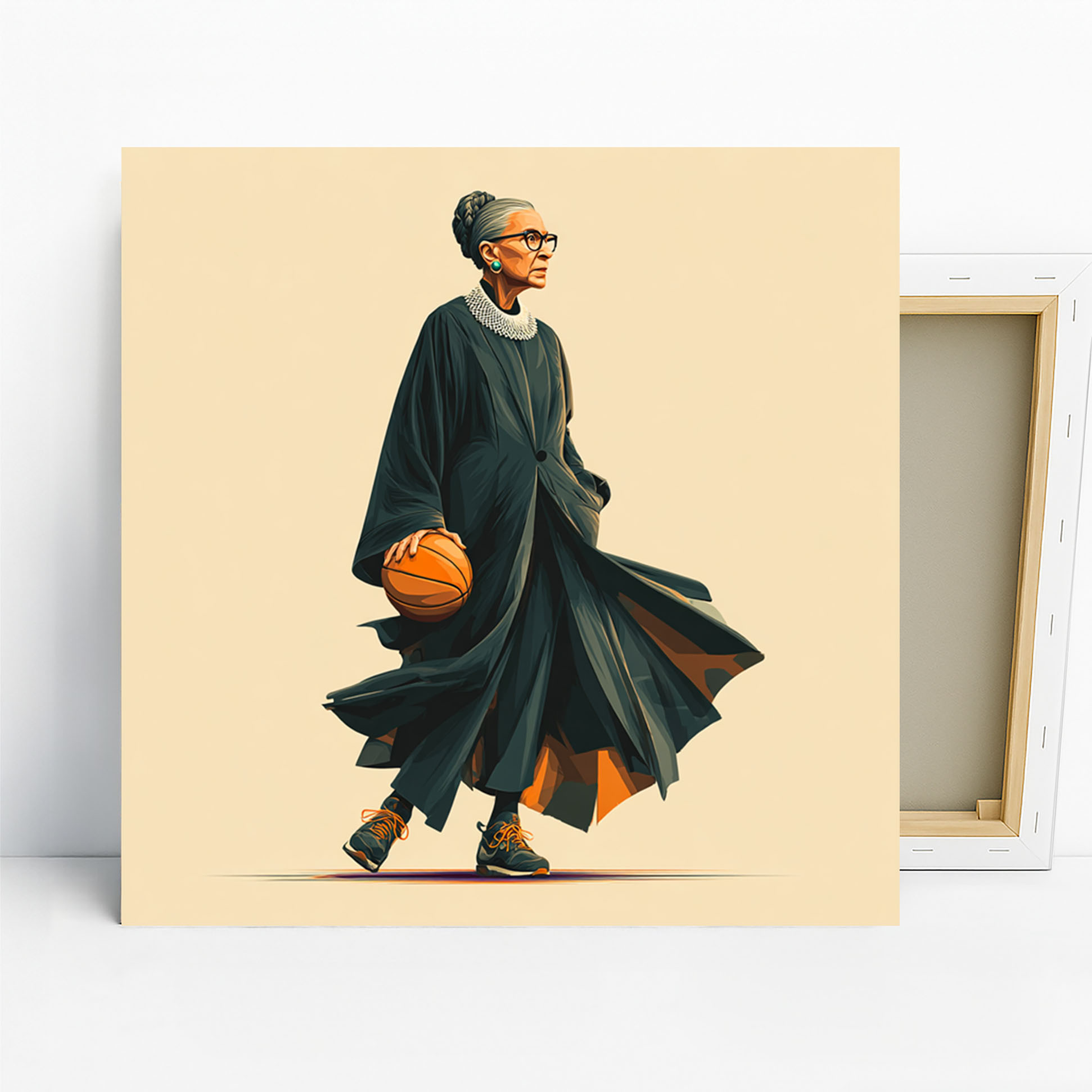 Ruth Bader Ginsburg Basketball Art