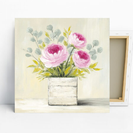 Pink Peony Bouquet Art