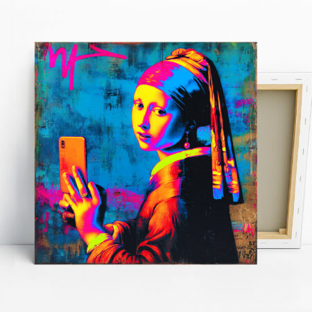 Modern Selfie Girl Art