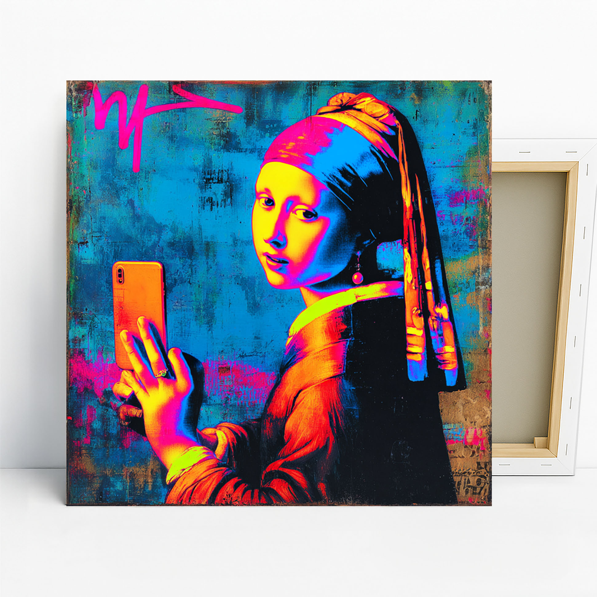 Modern Selfie Girl Art