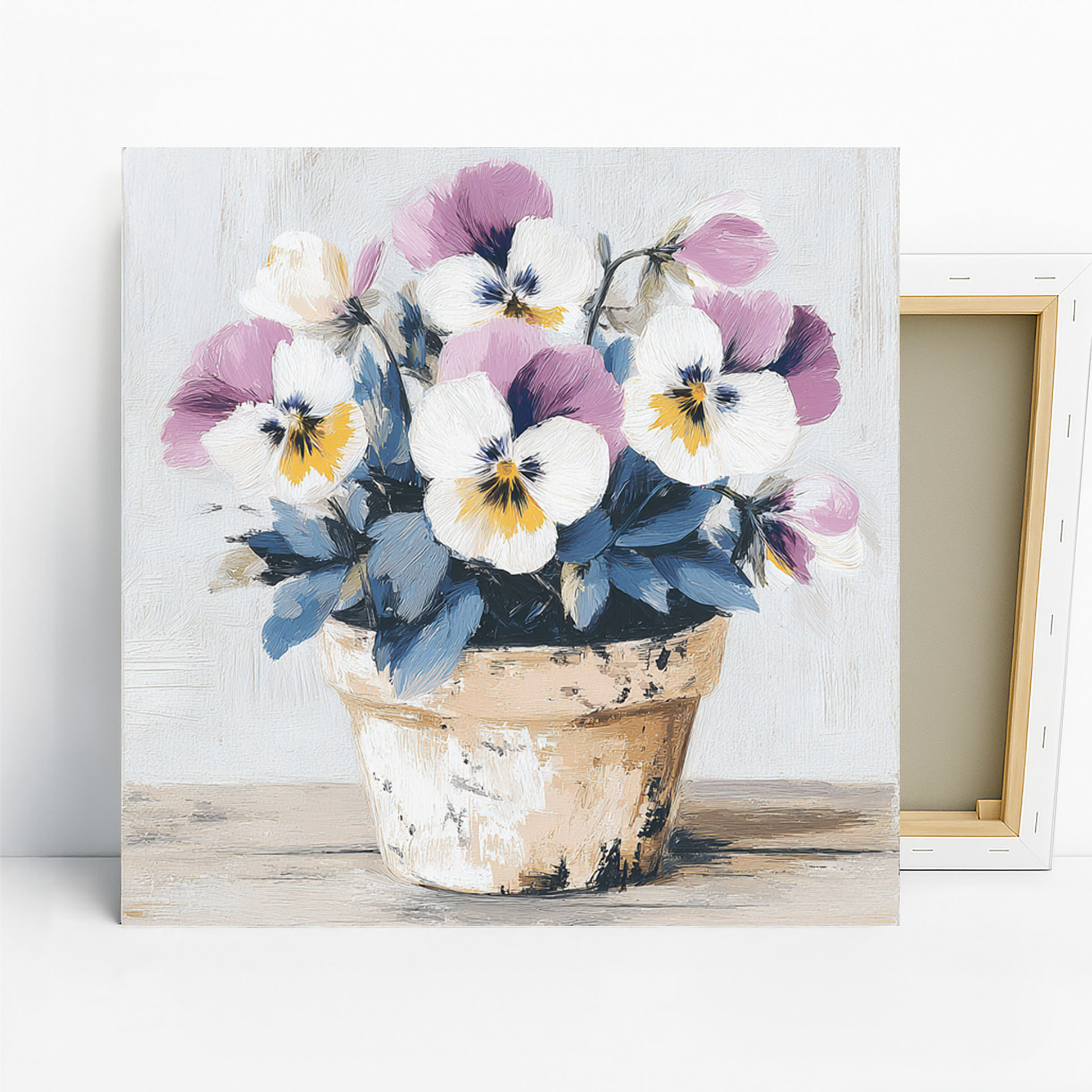Pansy Pot Garden Art