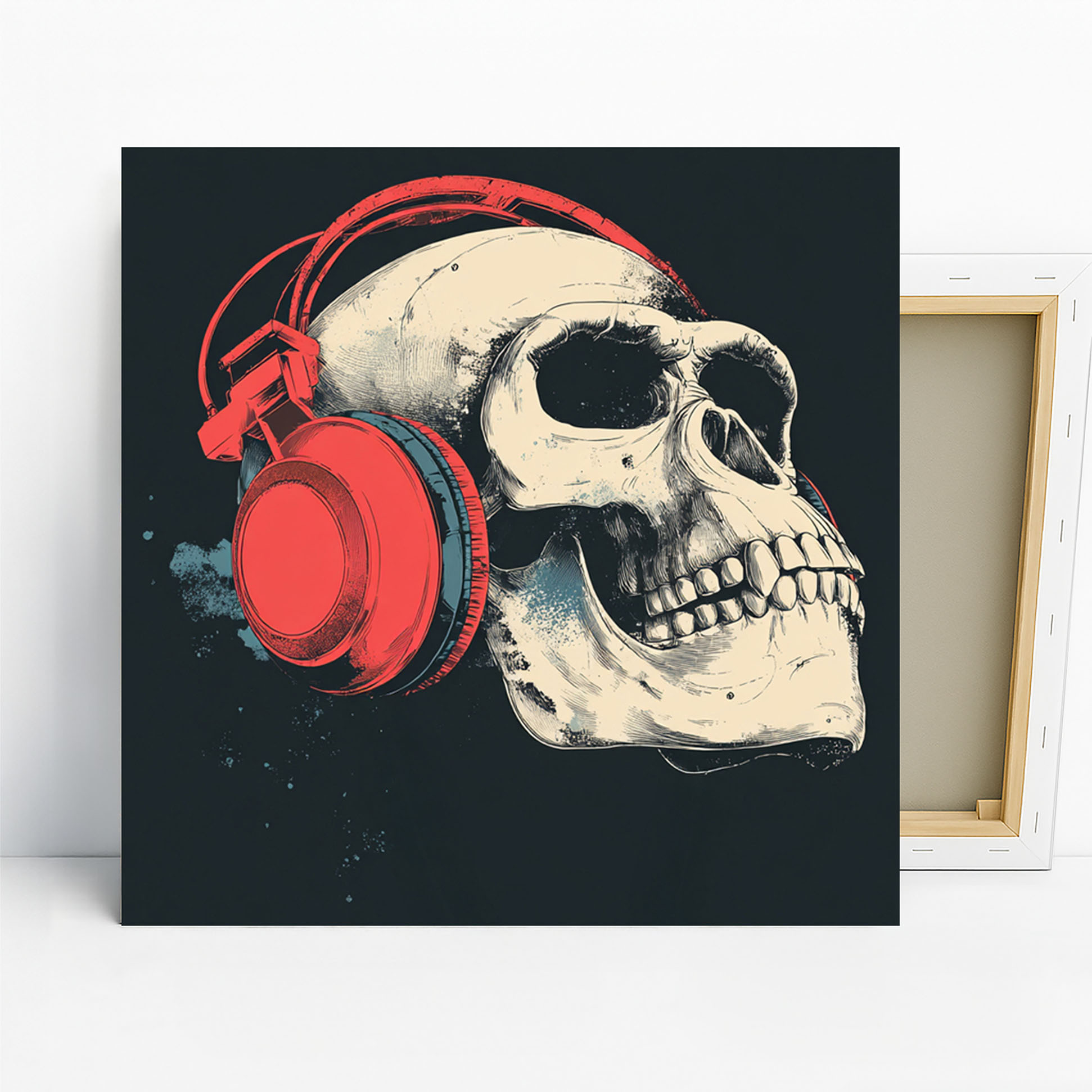 Skull Headphones Beat Art