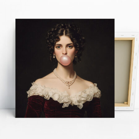 Victorian Lady Bubble Gum Art