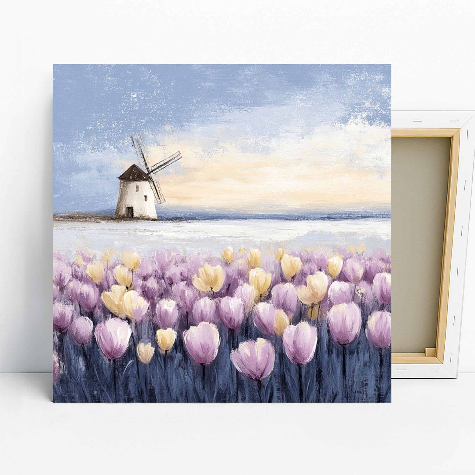 Tulip Field Windmill Art