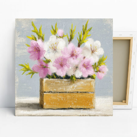 Cherry Blossom Crate Art