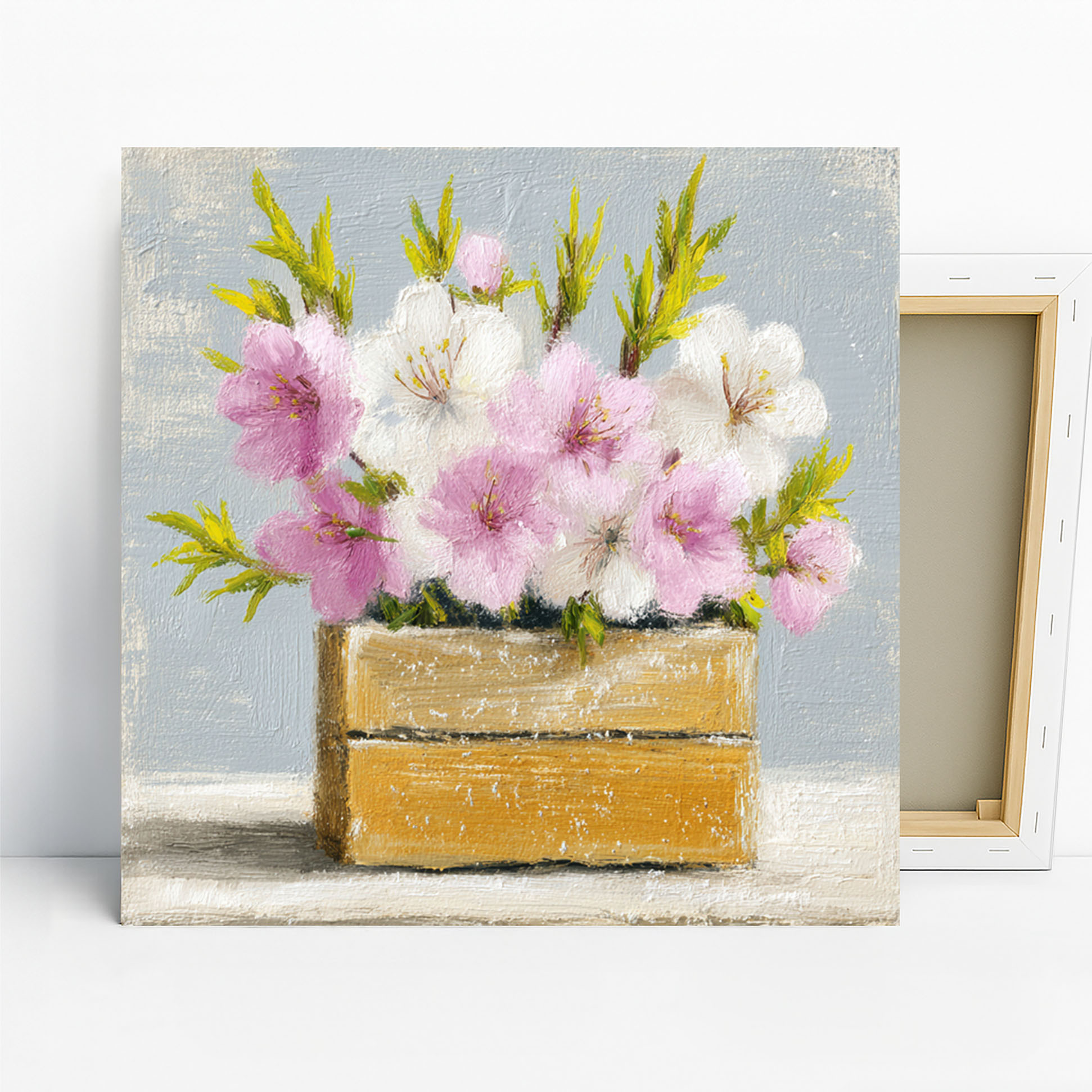 Cherry Blossom Crate Art