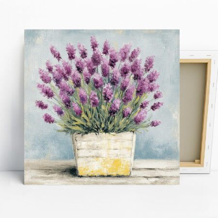 Lavender Bloom Pot Art