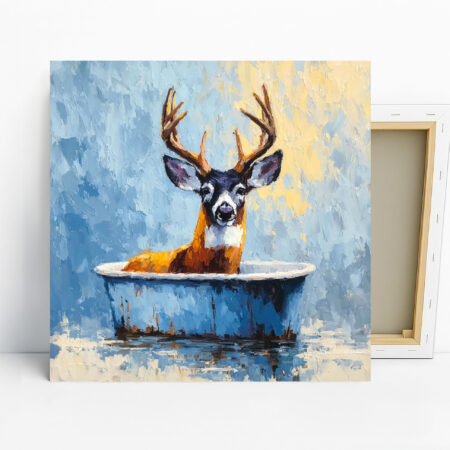 Deer Bath Art