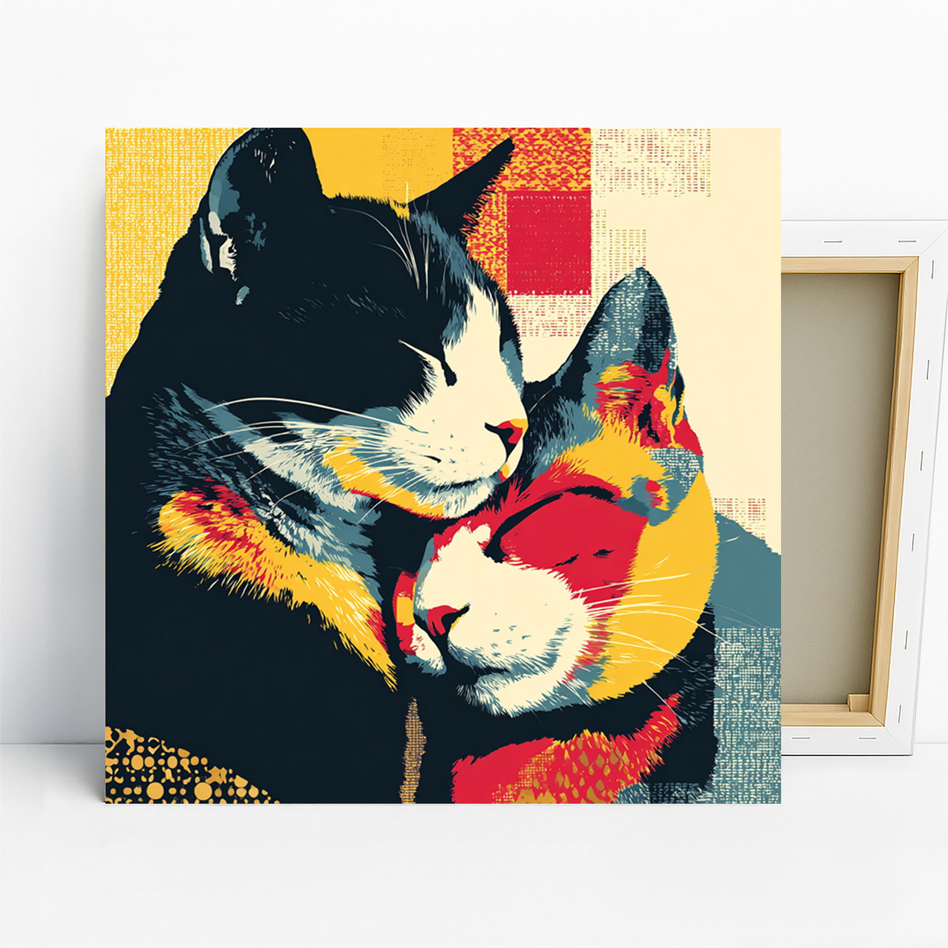 Cat Embrace Art