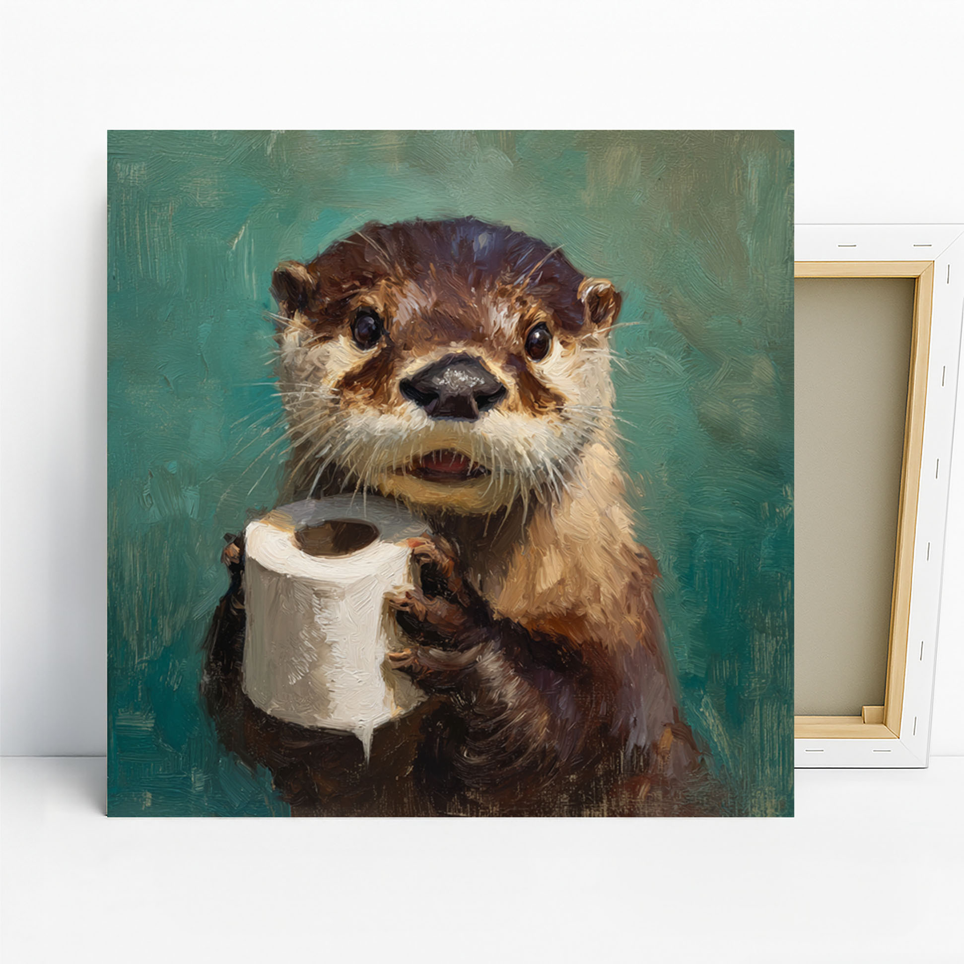 Otter Toilet Paper Art