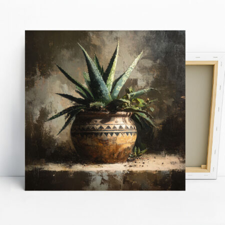 Aloe Vera Pot Plant Art