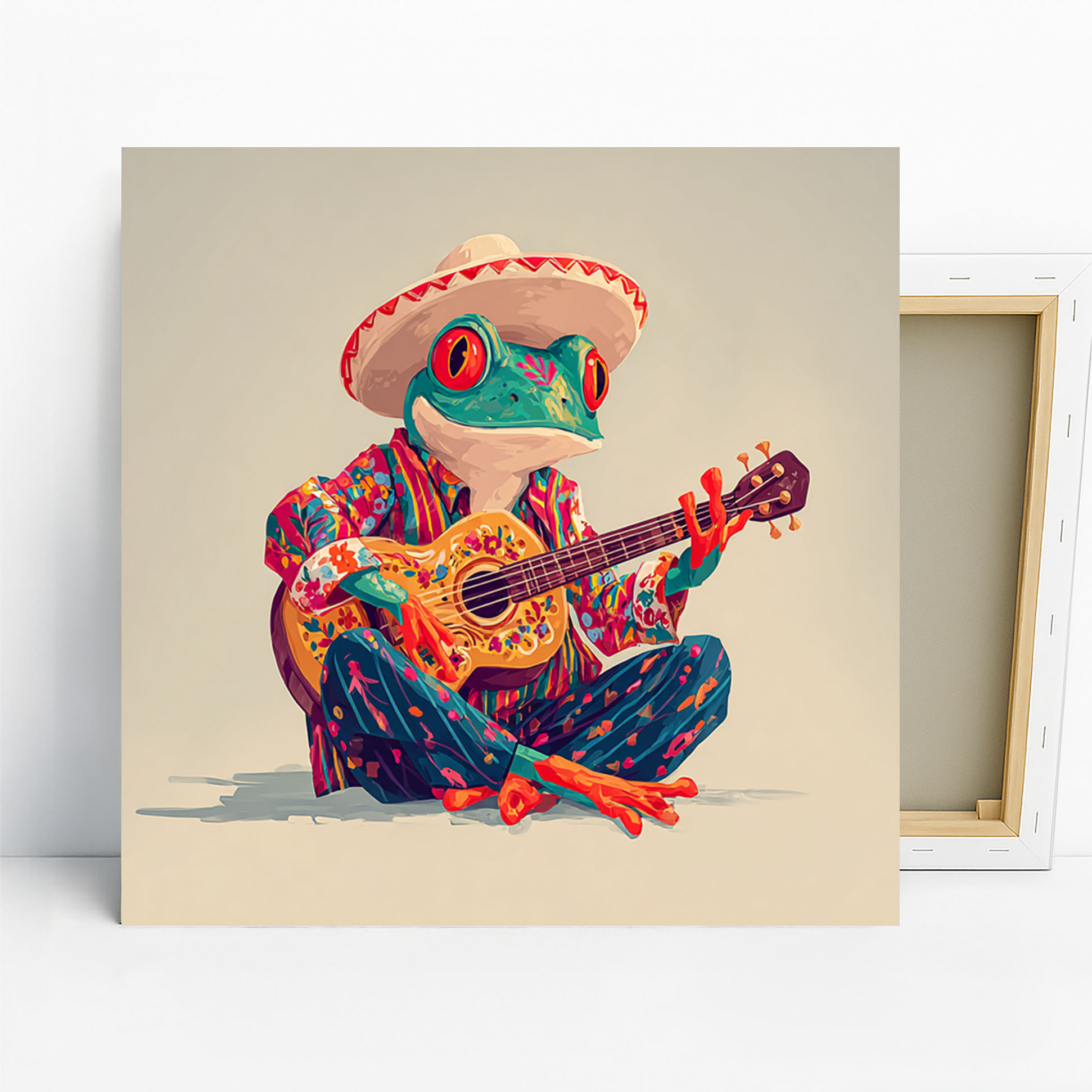 Frog Guitar Art