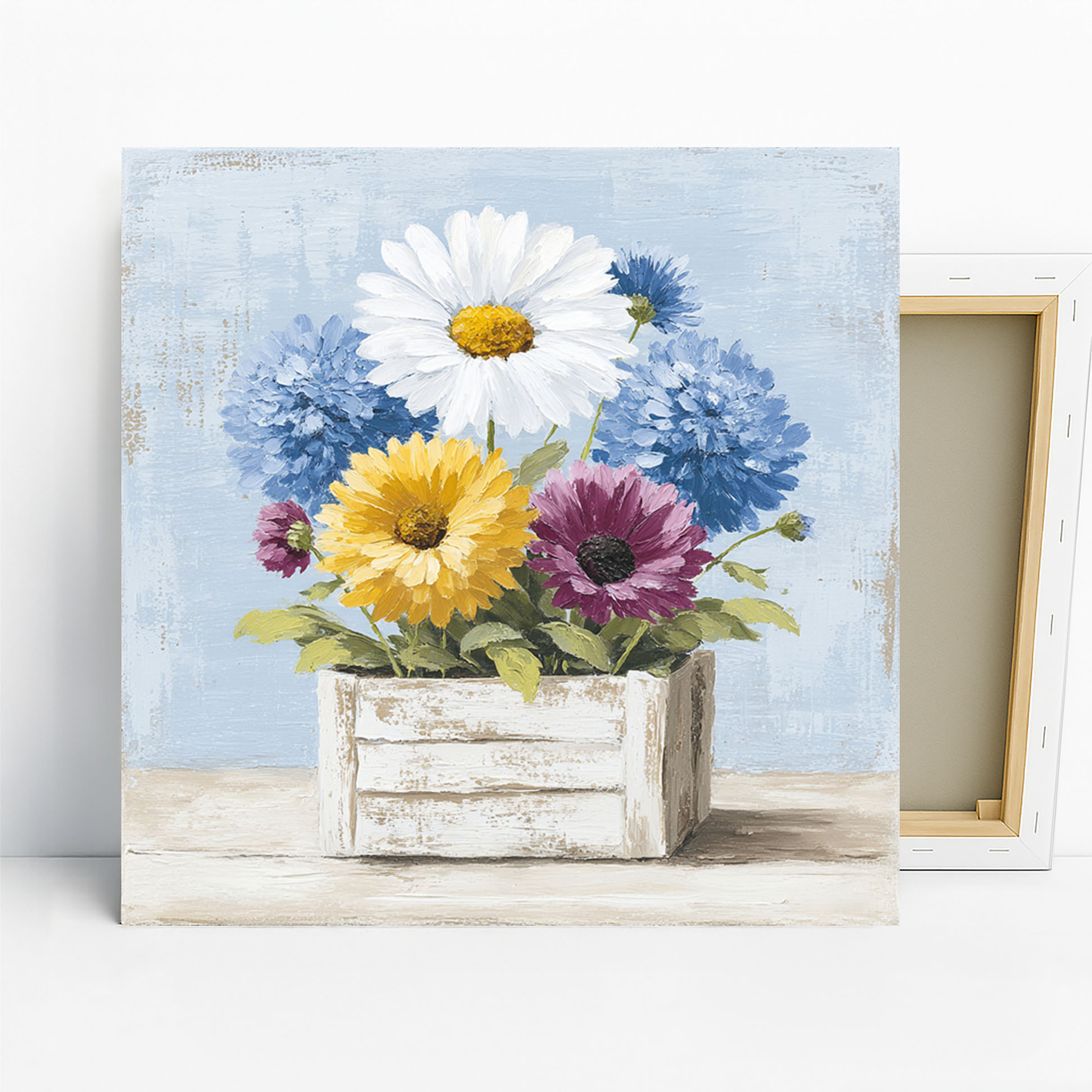 Rustic Blooms Flower Box Art