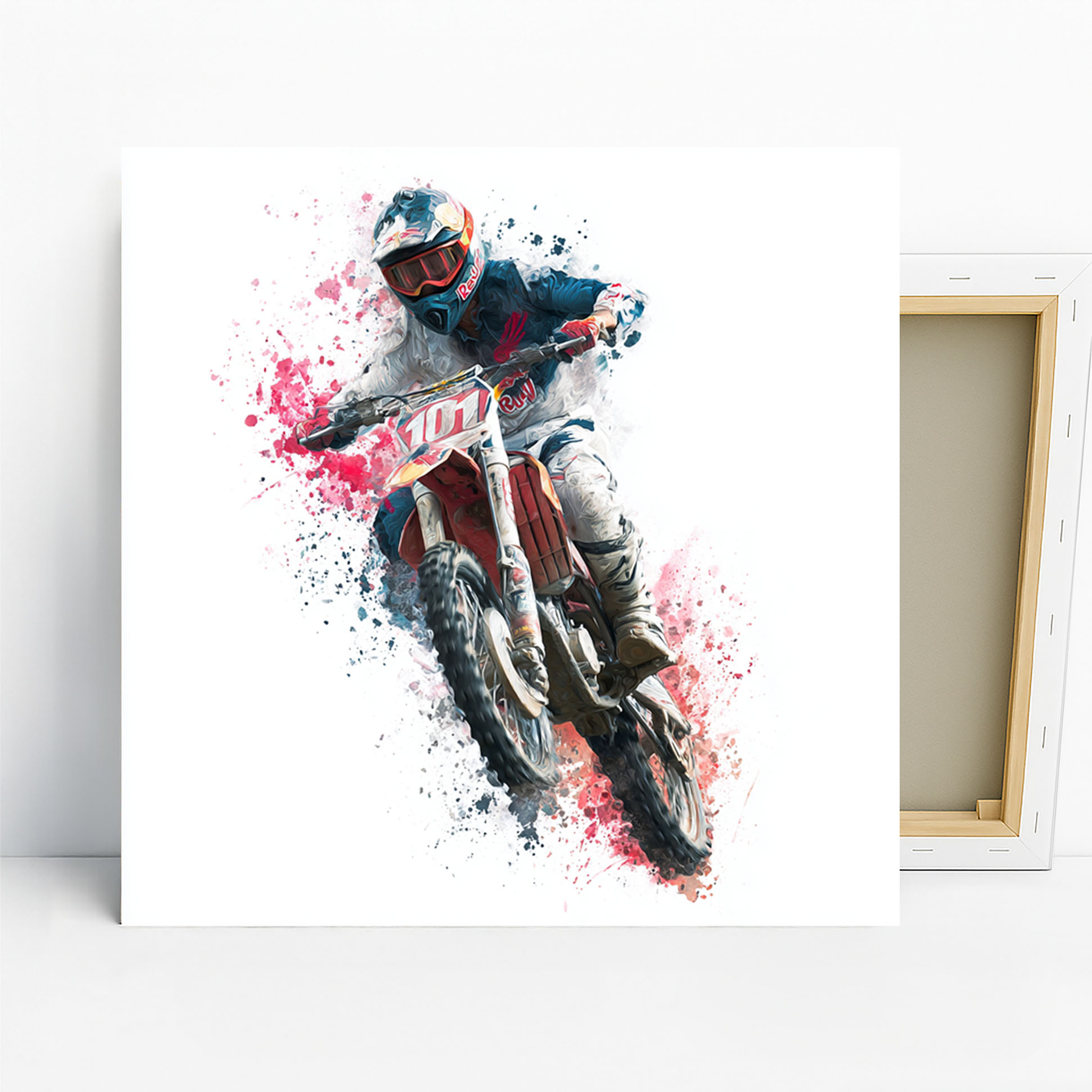 Motocross Racer Art