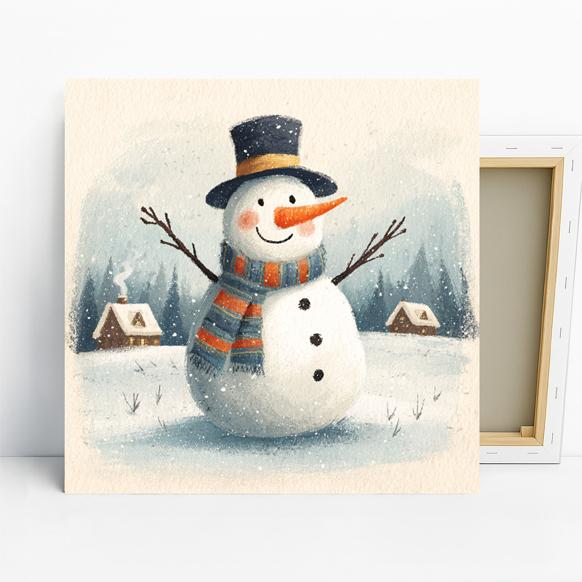 Snowman Winter Wonderland Art