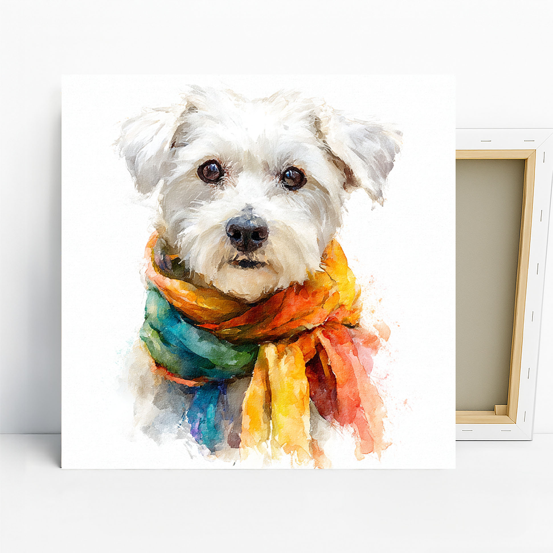 Maltese Dog Art