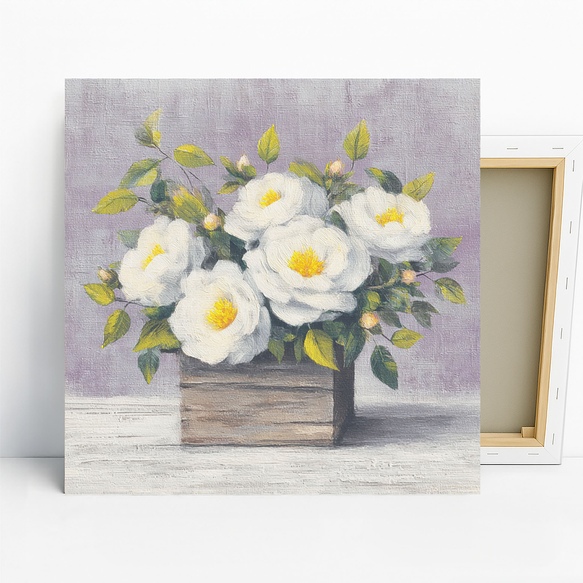 White Camellia Garden Art