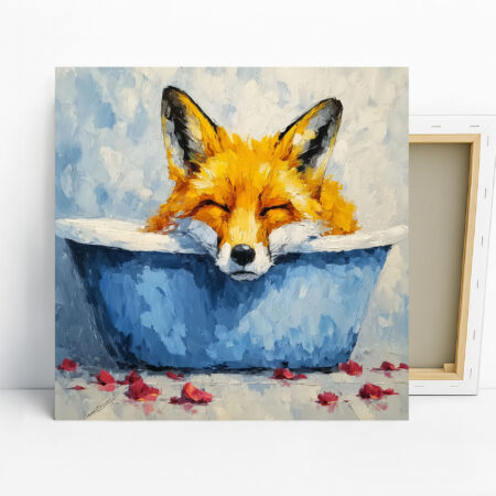 Fox Art, Canvas or Poster, Bohemian Modern Scan...