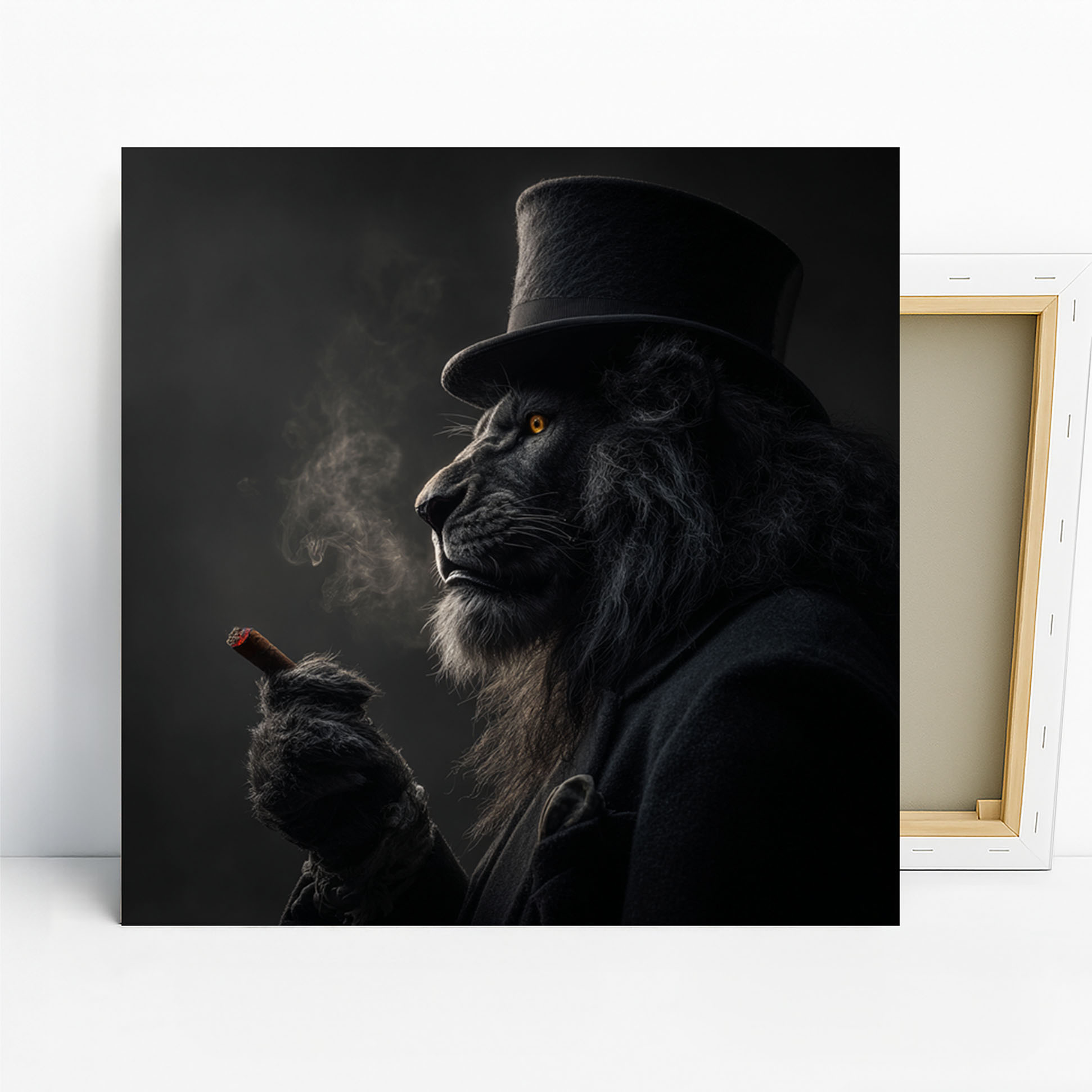 Lion Smoking Art