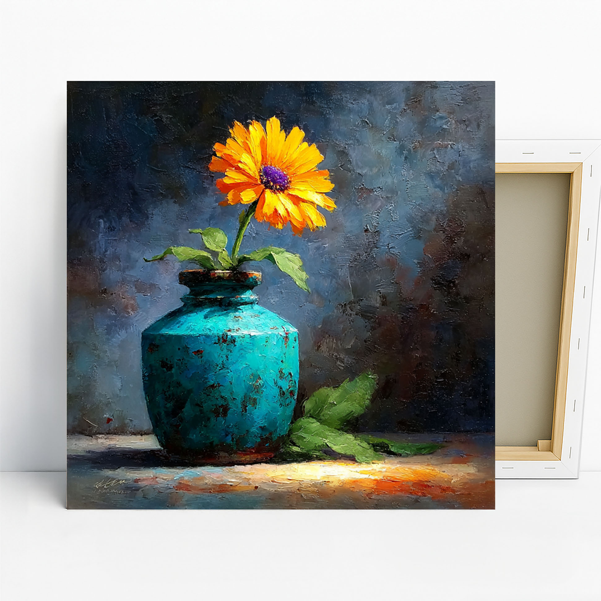 Marigold Vase Art