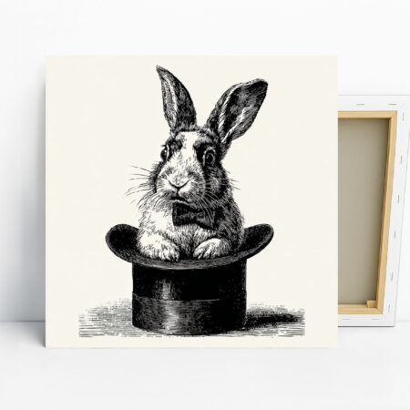 Bunny in a Hat Art