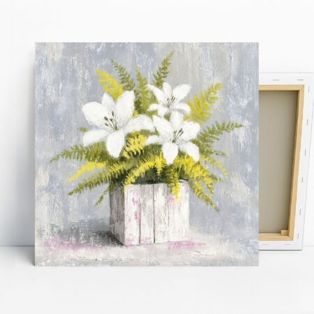 White Lily Arrangement Art
