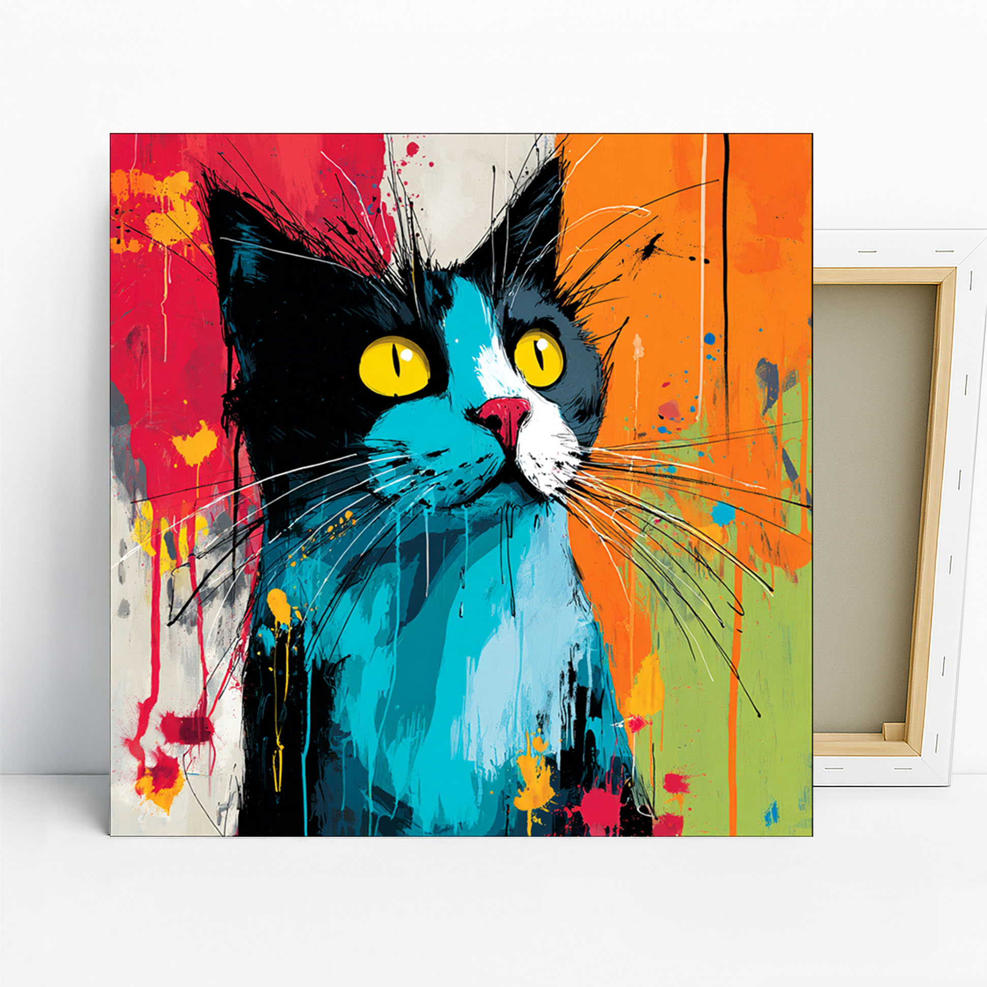 Cat Splash Art