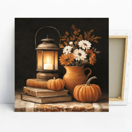 Autumn Lantern Pumpkins Art