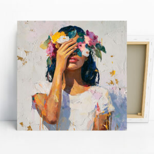 Floral Crown Woman Art