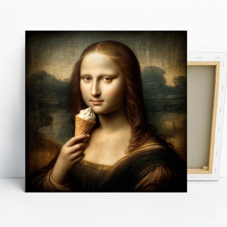 Mona Lisa Ice Cream Art