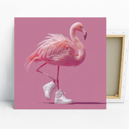 Flamingo Kicks Art