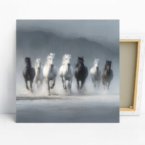 Horse Herd Gallop Art