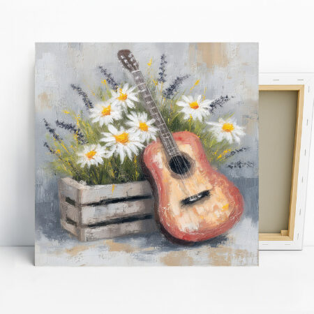 Guitar Daisy Art