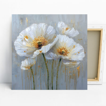 White Poppies Art
