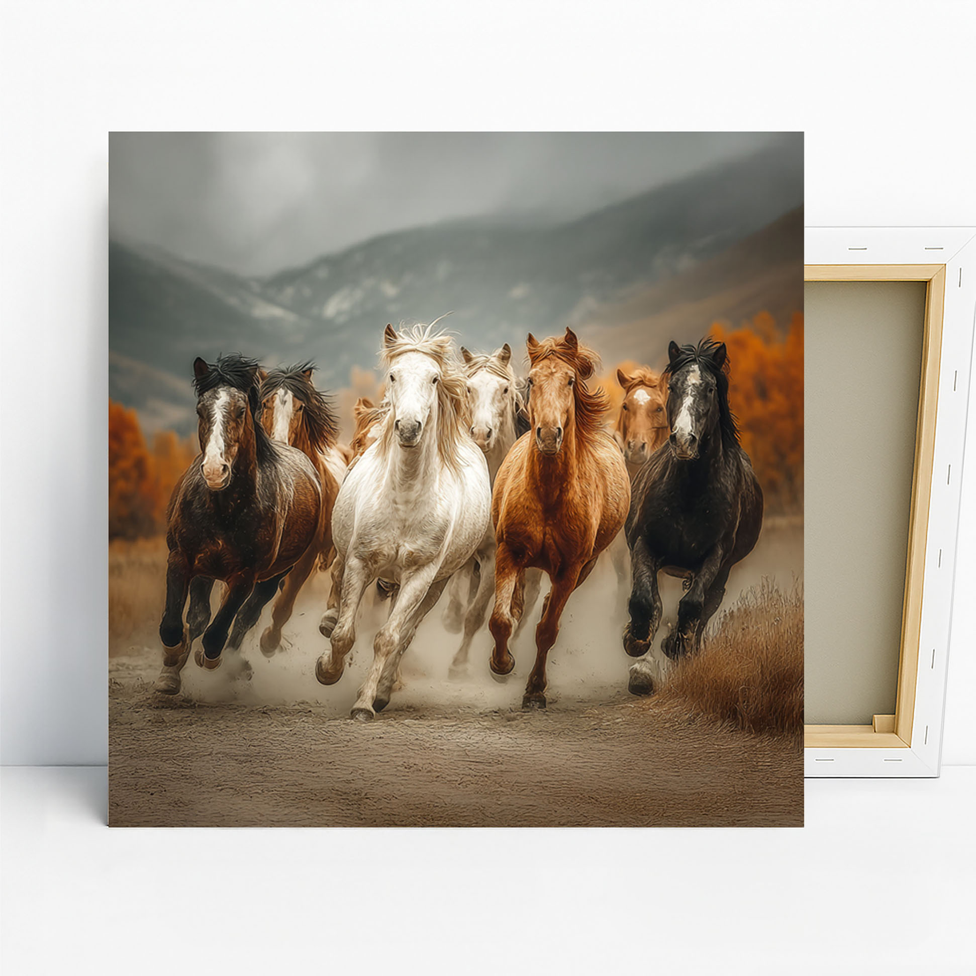 1.jpg Horse Herd Gallop Art
