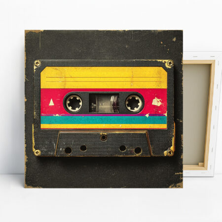 Retro Cassette Tape Art