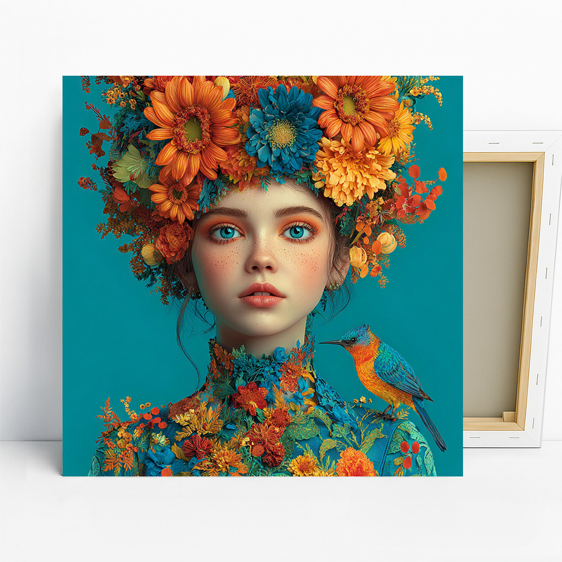 1.jpg Woman Bird Art