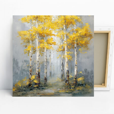 Golden Aspen Forest Art
