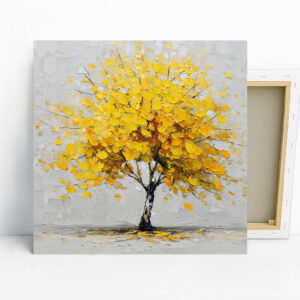 Golden Autumn Tree Art