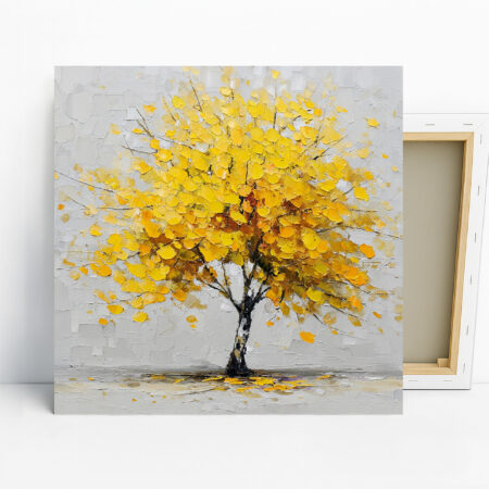Golden Autumn Tree Art