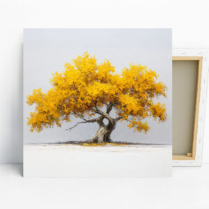 Golden Autumn Tree Art