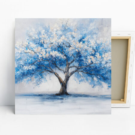 Blue Blossom Tree Art