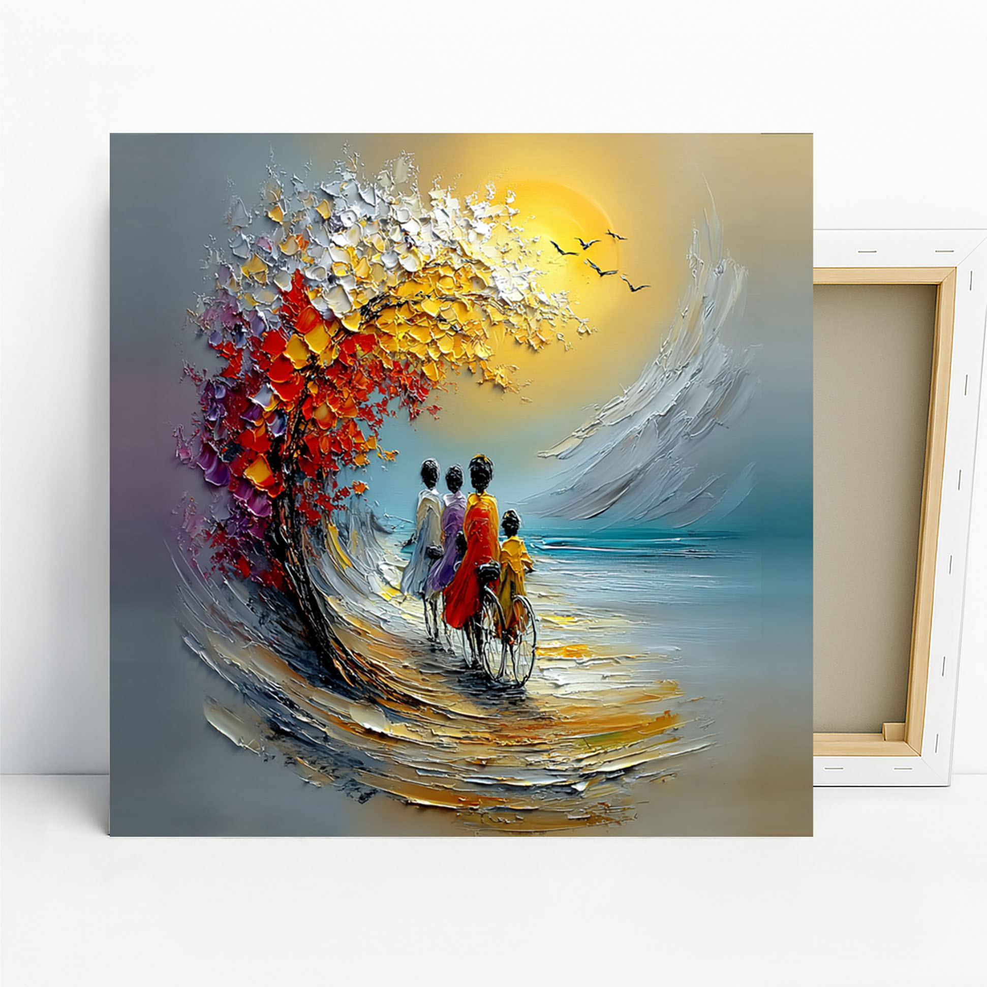 1.jpg Family Bicycle Ride Art