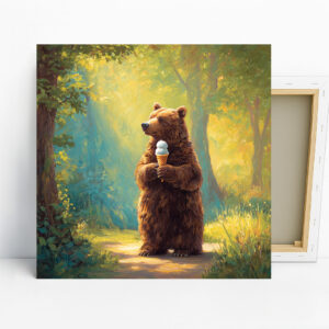 Bear Ice Cream Art