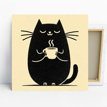Black Cat Coffee Art