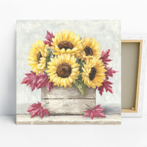 Sunflower Harvest Crate Art